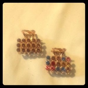 Jeweled hair clips